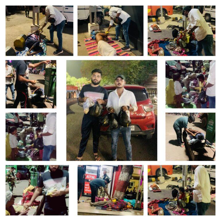 *एनएसयूआई प्रदेश सचिव शिवांग साहू के नेतृत्व में श्री शिवा सेवा समिति द्वारा किया गया फल वितरण*