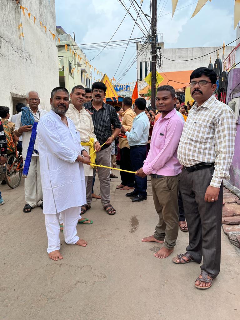 *वार्ड नंबर 14 मिनीमाता नगर में भगवान श्री जगन्नाथ की रथ यात्रा निकाली गई*