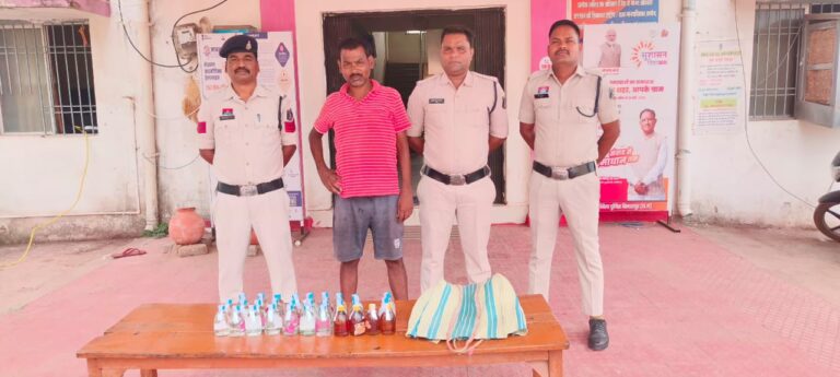 *नहर के रास्ते शराब तस्करी की कोशिश नाकाम, तखतपुर पुलिस ने दबोचा आरोपी*