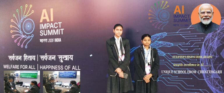 *भारत मंडपम में छाया भरनी का हुनर: सेंट जेवियर्स की बेटियों ने एआई इम्पैक्ट समिट 2026 में पेश किया ‘आरोग्यम’ मॉडल*