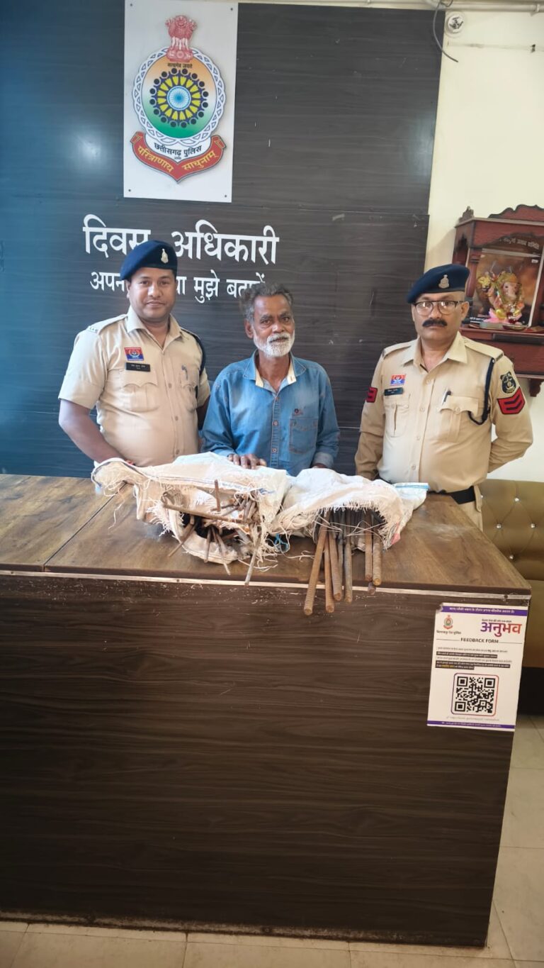 *टीआई प्रदीप आर्य के नेतृत्व में सरकंडा पुलिस की बड़ी सफलता: सरिया चोरी का आरोपी चंद घंटों में गिरफ्तार*